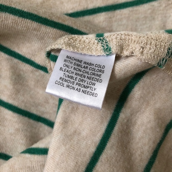 One Step Up 3/4 Sleeve Raglan Cotton Striped Shirt - Picture 16 of 16